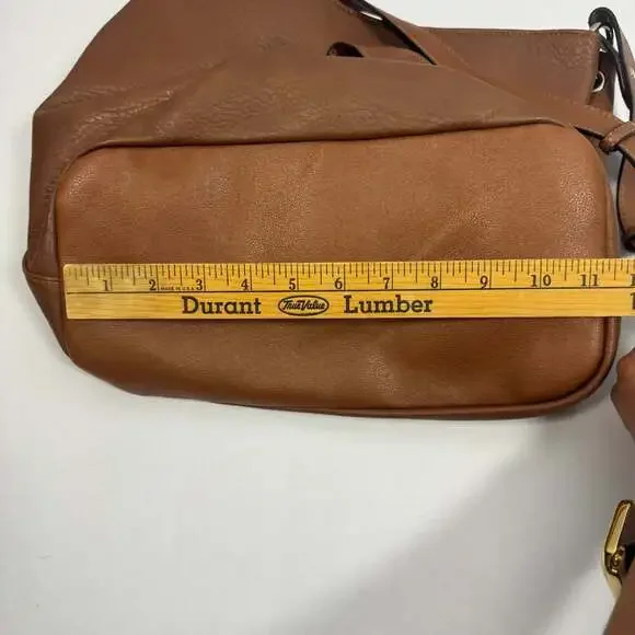 Chaps Dresden Faux Leather Bucket Shoulder Bag - Picture 11 of 13